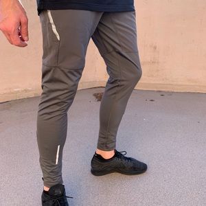 Grey Nike Dri-fit running training pants size m